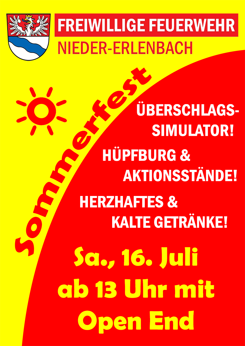Sommerfest der Freiwilligen Feuerwehr Nieder-Erlenbach