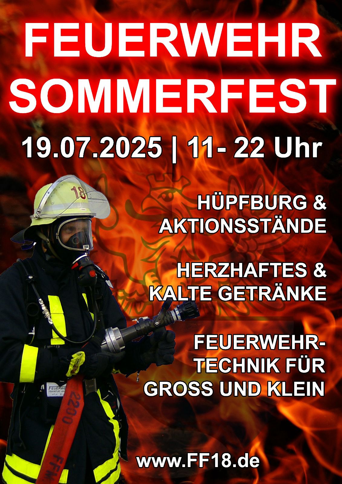 Sommerfest Freiwillige Feuerwehr Nieder-Erlenbach am 19.07.2025 ab 11 Uhr